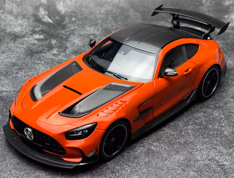 MINICHAMPS Mercedes AMG GT Black Series 2021 orange Limited Edition 400PCS ONLY 1:18 Car Pre-built Model view1