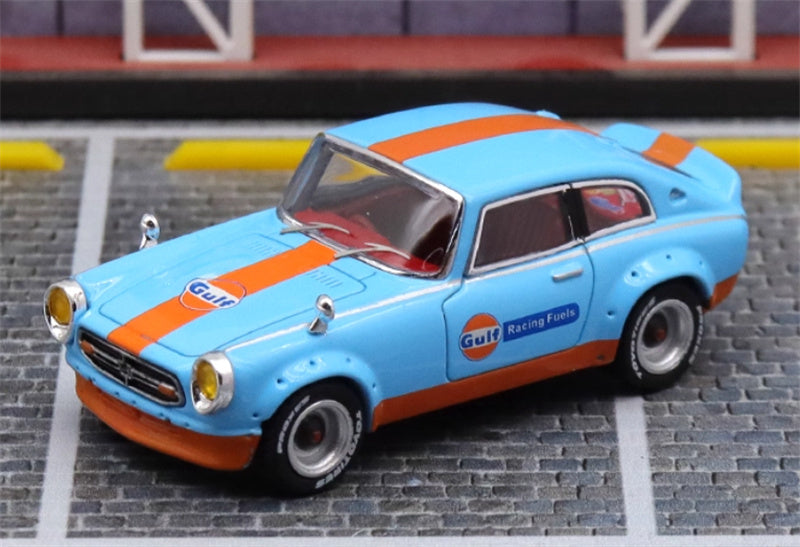 Mortal Honda S800 Limited Edition 299PCS ONLY Gulf Painting 1:64 Car Pre-built Model view1