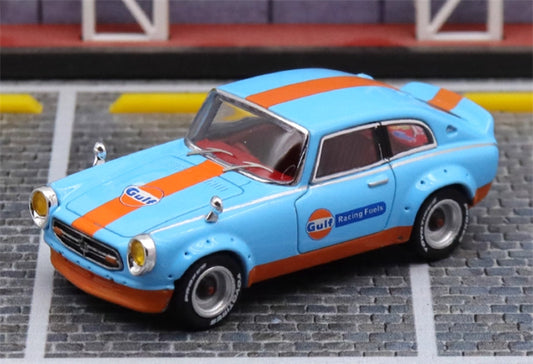 Mortal Honda S800 Limited Edition 299PCS ONLY Gulf Painting 1:64 Car Pre-built Model view1