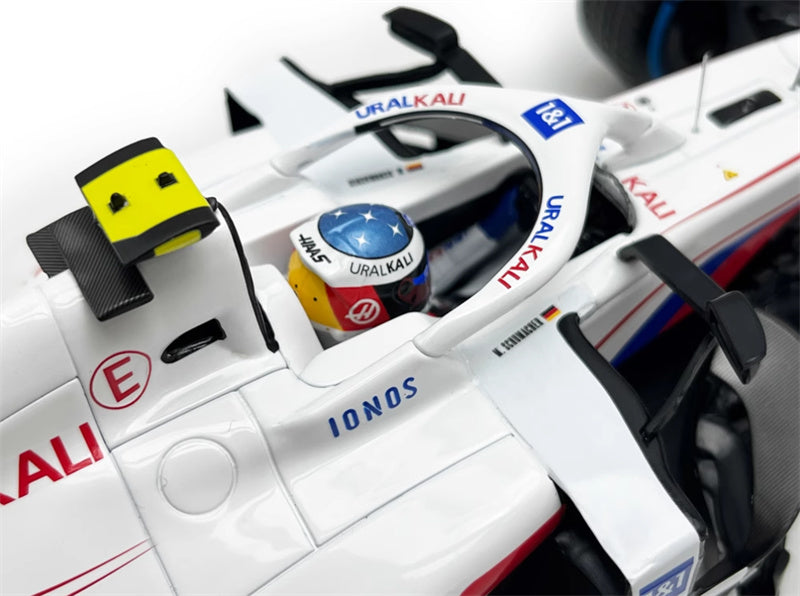 MINICHAMPS Haas VF-21 Schumacher Belgian GP 2021 #47 Limited Edition 504PCS ONLY Uralkali Cinturato Pirelli 1&1 1:18 Car Pre-built Model view9