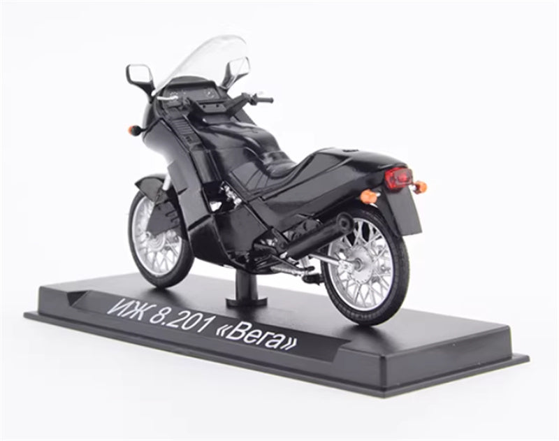 Modimio Soviet IZH8.201-02 VEGA Escort Motorcycle Black motorcycle Pre-built Airliner Model Display view2