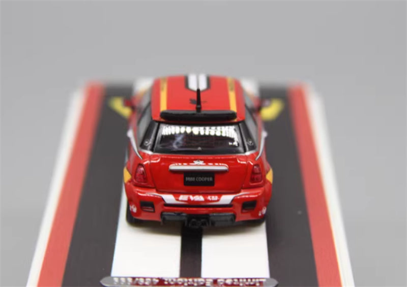 1:64 MINI Cooper red EVA Machine No.2 TIMEMICRO w/ figure Limited Edition 999PCS ONLY DIECAST Civil Car Model