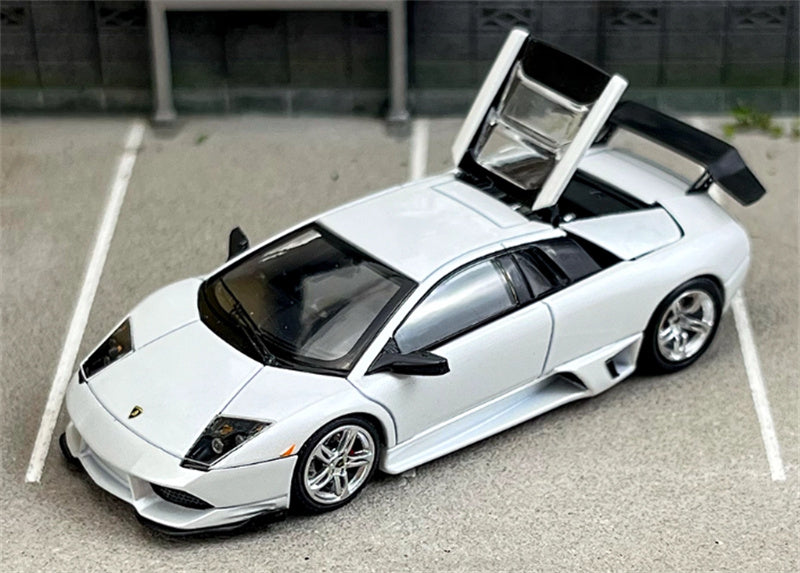 Phantom Knight Lamborghini Miura LP640 sports car Limited Edition 999PCS ONLY Hardtop white 1:64 Car Pre-built Model view1