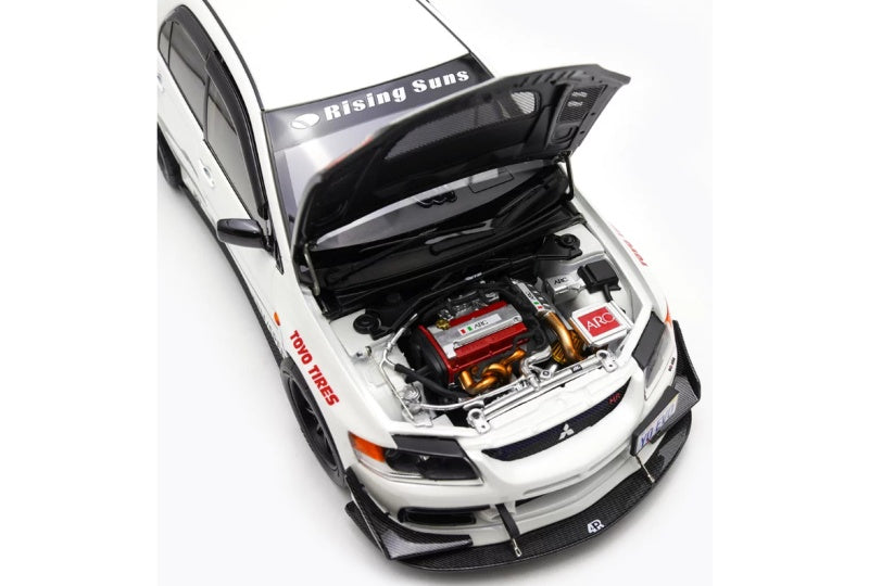 1:18 Mitsubishi EVO IX MR FQ-360  white Super A Limited Edition 399PCS ONLY DIECAST Model