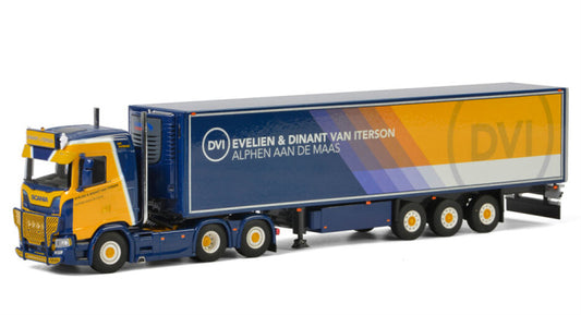 WSI SCANIA S NORMAL CS20N REEFER TRAILER - 3 AXLE Dinant van Iterson 1:50 Truck Pre-built Model