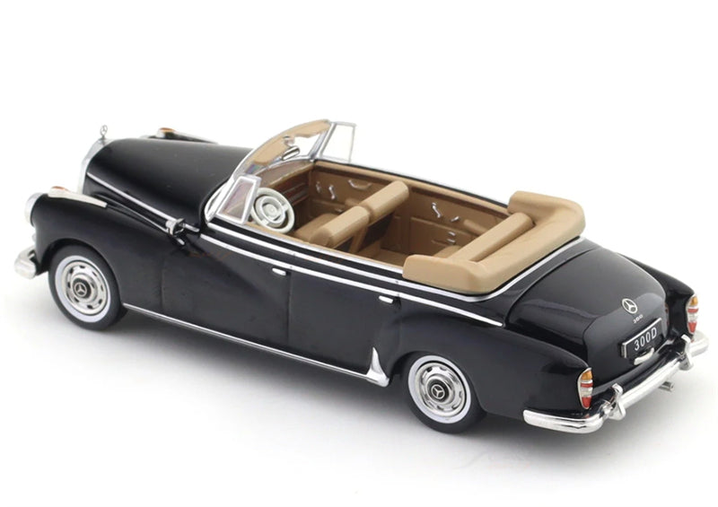 GFCC Mercedes Benz 300D 1959 Covertible Black LHD 1:64 car Pre-built Model view3