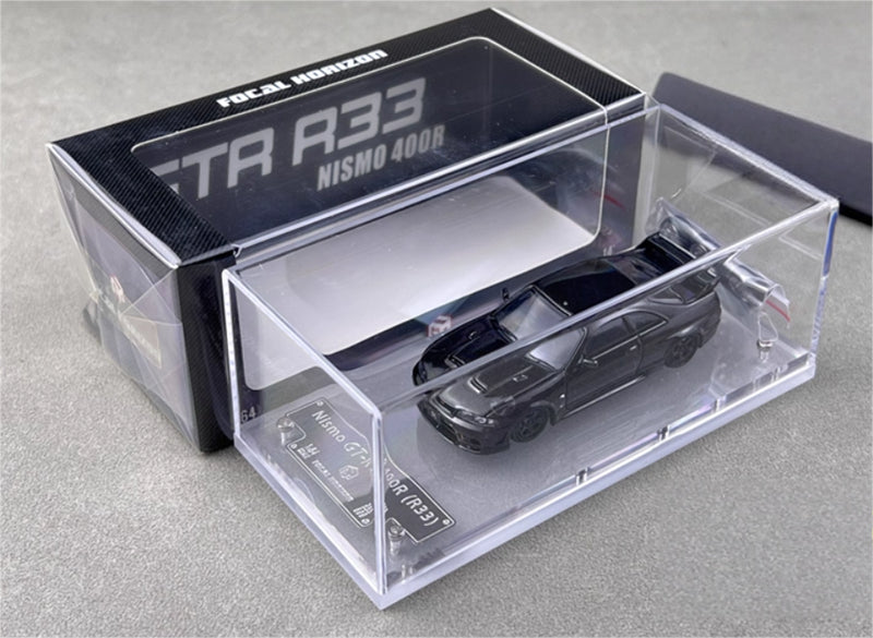 Focal Horizon Nissan GT-R R33 Nismo 400R All Carbon Black Limited Edition 999PCS ONLY 1:64 Car Pre-built Model view10