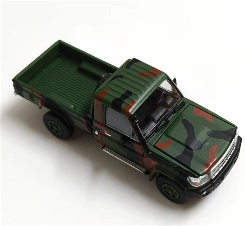 RHINO MODEL Toyota Land Cruiser LC79 military green Pickup Truck 1:64 Truck Pre-built Model view4