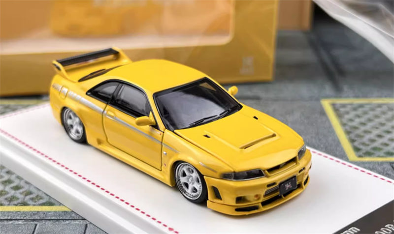 Focal Horizon Nissan Skyline GT-R R33 Nismo 400R Yellow Limited Edition 999PCS ONLY 1:64 Car Pre-built Model view4