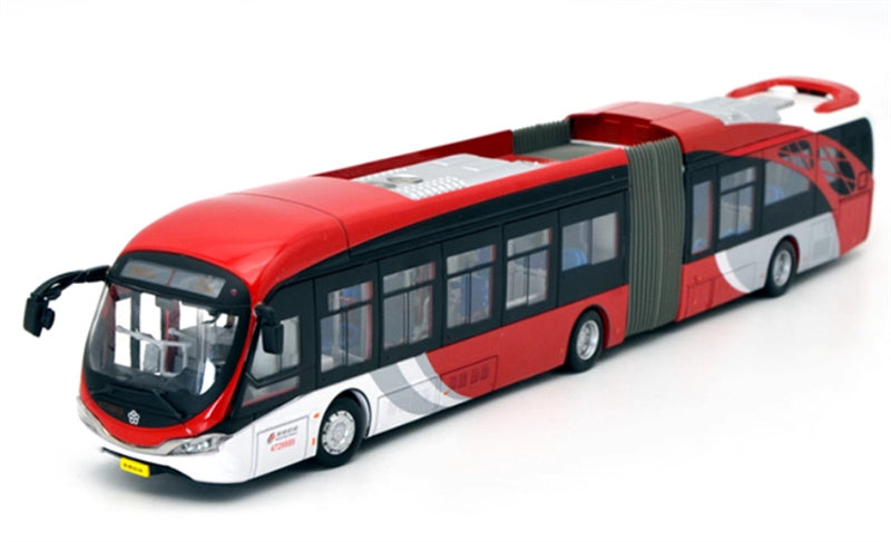 Beijing Public Transport Xiaohongyu 1 Road Yinlong articulated bus Old Simplified Version 1:64 Bus Pre-built Model view1