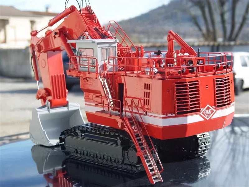 1:50  O&K RH200 Bymo Backhoe Red White Diecast Model