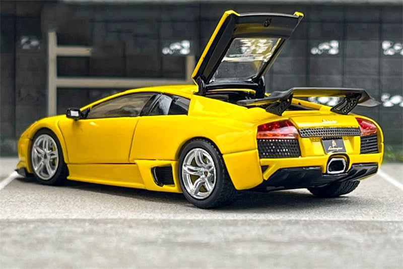 Phantom Knight Lamborghini Miura LP640 sports car Limited Edition 999PCS ONLY Hardtop Yellow 1:64 Car Pre-built Model view4