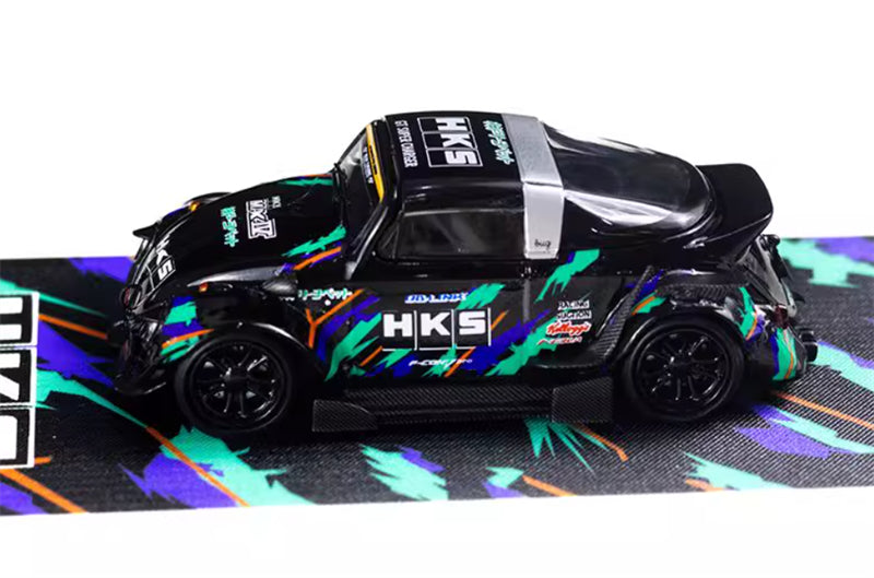 TIMEMICRO VW Beetle HKS Limited Edition 999PCS ONLY 1:64 Car Pre-built Model view2