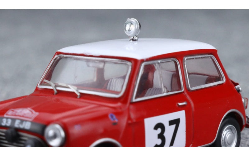 1:64 Mini Cooper S RALLYE MONTE-CARLO 1964 Red GCD #37 RHD DIECAST Model