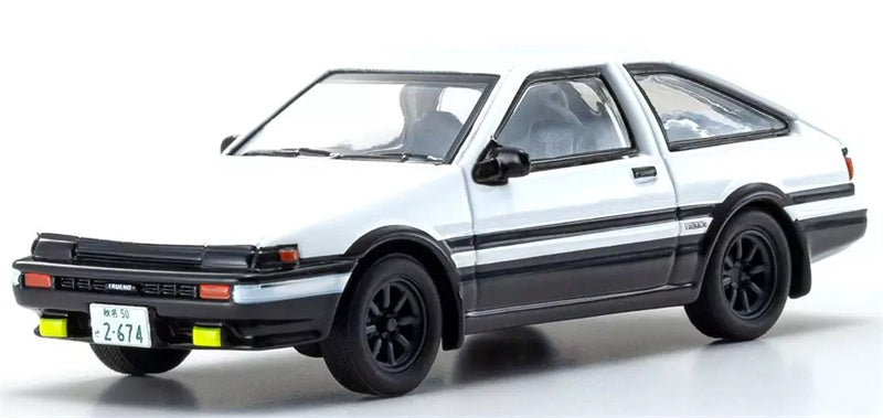 KYOSHO Toyota Sprinter Trueno AE86 White 1:64 Car Pre-built Airliner Model Display view1