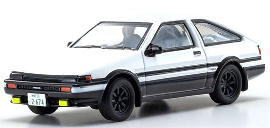KYOSHO Toyota Sprinter Trueno AE86 White 1:64 Car Pre-built Airliner Model Display view1