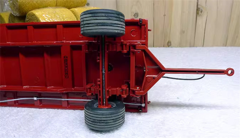 REPLICAGRI MAUPU PLATEAU ROUGE + 30 BALLES DE PAILLE Plastic hay bales 1:32 Truck Accessories Pre-built Model