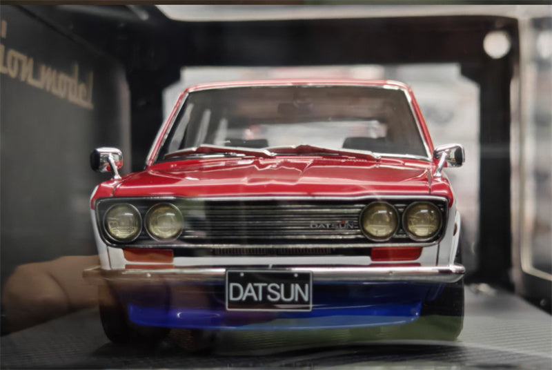 IGNITION MODEL Datsun Bluebird (510) Wagon Red White Blue Limited Edition 60PCS ONLY 1:18 Car Pre-built Model view1