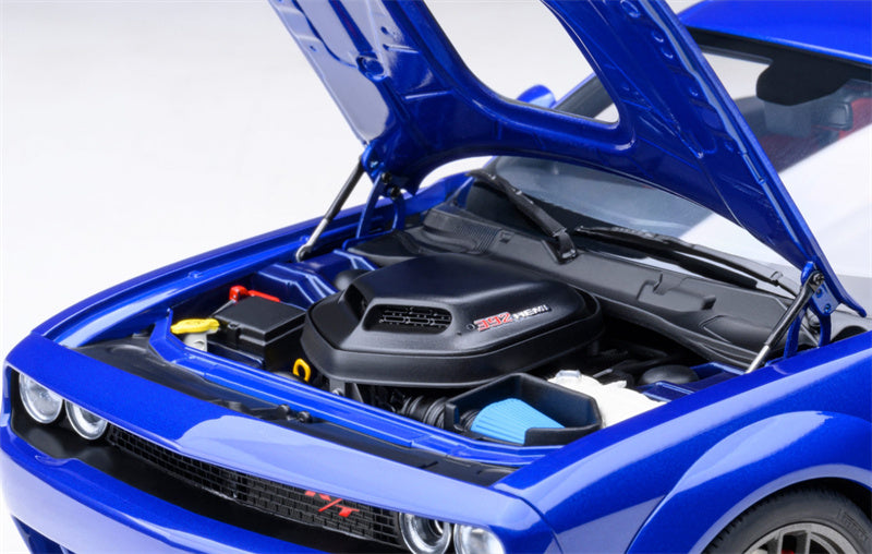 AUTOART Dodge Challenger R/T Scat Pack Widebody 2022 Indigo Blue 1:18 Car Pre-built Model view12