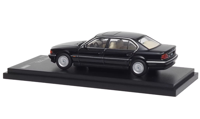 Almost Real BMW 750iL E38 Black 1:64 Car Pre-built Airliner Model Display view3