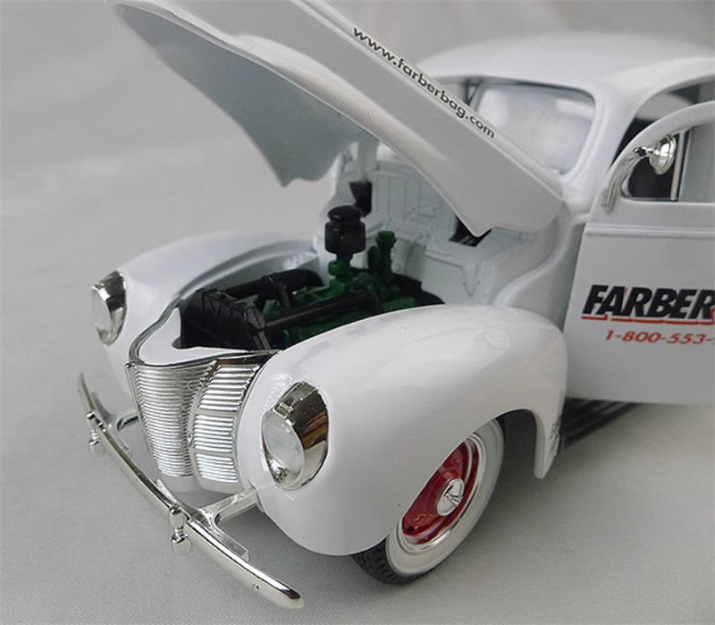 SpecCast Farber Bag 1940d Vintage Car white Limited Edition 500PCS ONLY 1:25 Car Pre-built Model