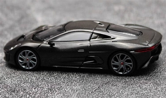 MINIGT Jaguar C-X75 Test Car Carbon patterned black 1:64 Car Pre-built Model view2