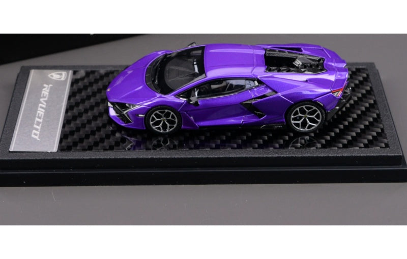 1:64 Lamborghini Revuelto LCD Purple Diecast Model view3