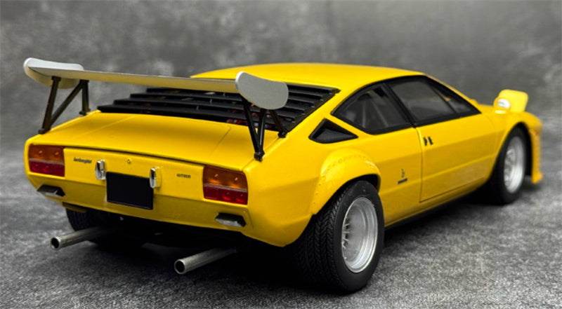 Kyosho Lamborghini Urraco Rally Yellow tail version 1:18 Car Pre-built Model view7
