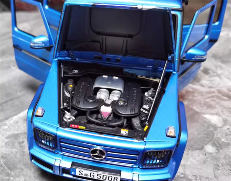 Almost Real Mercedes Benz G-Class G63 W463 Gventure 300k commemorative edition Metallic Blue Limited Edition 504PCS ONLY 1:18 Truck Pre-built Model view9