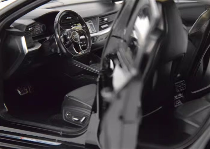 NOREV 2025 Audi RS3 A3 black 1:18 Car Pre-built Model view12