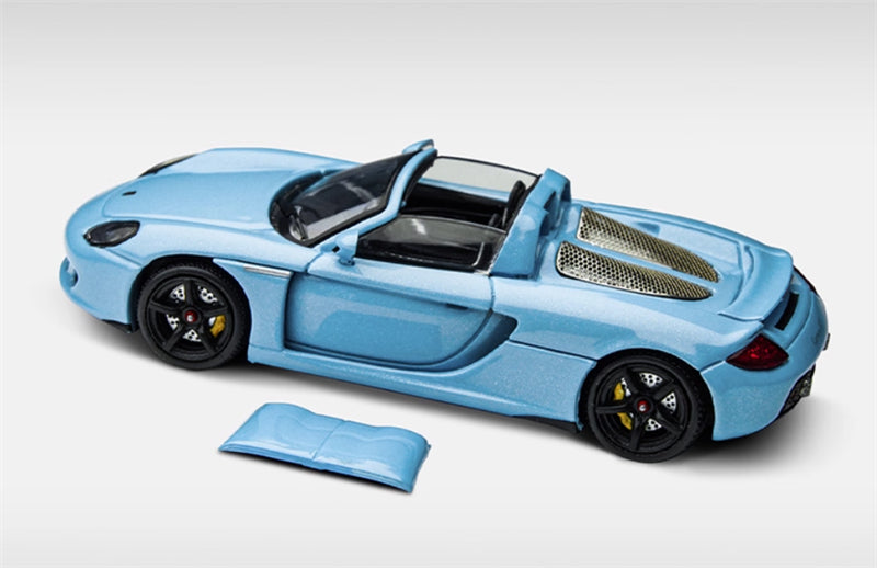 TIMEMICRO Porsche Carrera GT Bay Blue 1:64 Car Pre-built Model view3