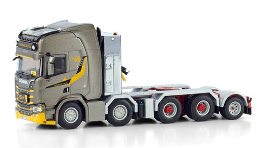 WSI SCANIA R HIGHLINE CR20H 8X4 ADD ON AXLE Vassbakk & Stol 1:50 Truck Pre-built Model