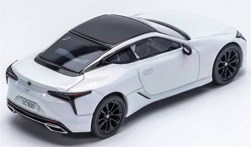 Almost Real Lexus LC500 2018 White Nova GF. 1:64 Car Pre-built Airliner Model Display view4