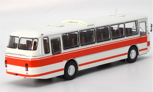 Demprice LIAZ 699 Russian Bus red - white 1:43 Bus Pre-built Model view2