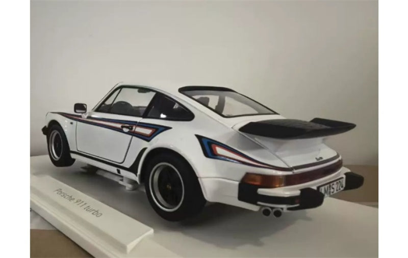 1:18 Porsche 911 Turbo 3.3  White w/ stripe NOREV  DIECAST Model