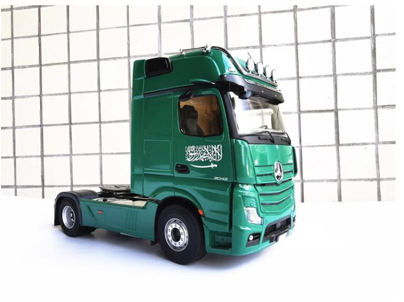 NZG Mercedes Benz ACTROS GIGASPACE 4X2 Middle East trailer head green 1:18 DIECAST Truck Lorry