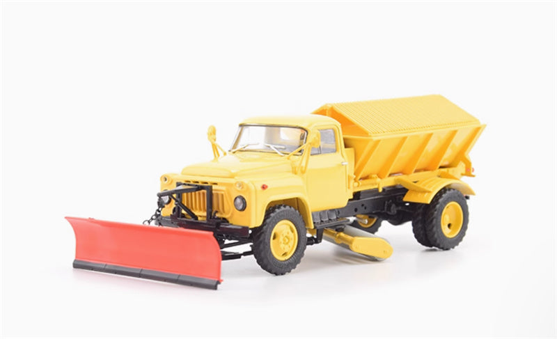 Modimio Russian PR-53 Gaz-52 Sand And Snow Sweeper 1:43 Truck Pre-built Model