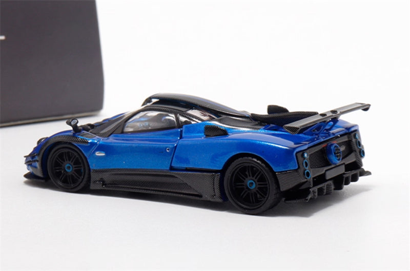 HKM Premium Pagani Zongta 760 hardtop blue Limited Edition 999PCS ONLY 1:64 Car Pre-built Model view2