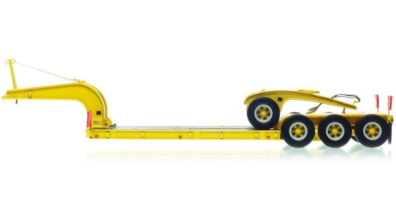 1:50 Talbert  1960s 60-Ton Cableneck Lowbed w/ Single-Axle Dolly Heavy Haul Replicas  Yellow Diecast Model