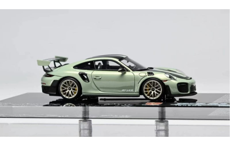 1:64 Porsche 911 GT2RS DMH Shanghai Expo Limited Edition 150PCS ONLY Bamboo Color Resin Model view3