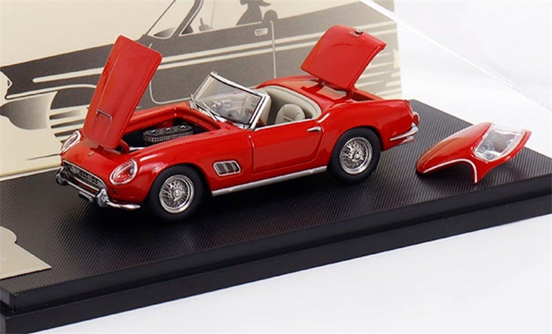 GFCC 1960 SWB Ferrari 250GT California Convertible Red Beige Interior Limited Edition 499PCS ONLY LHD 1:64 car Pre-built Model view7