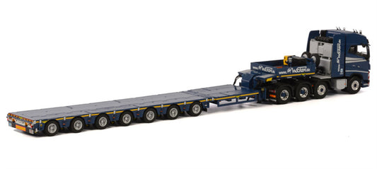 WSI  VOLVO FH 4 GLOBETROTTER 8x4 BROSHUIS SL 100 TONNER 7 AXLE Wocken 1:50 DIECAST Truck Lorry
