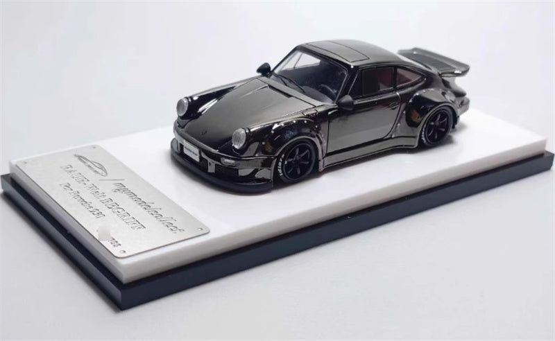 mymodelcollect Porsche RWB 930 Electroplating gray Limited Edition 999PCS ONLY 1:64 Car Pre-built Model view1