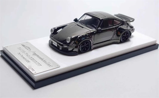 mymodelcollect Porsche RWB 930 Electroplating gray Limited Edition 999PCS ONLY 1:64 Car Pre-built Model view1