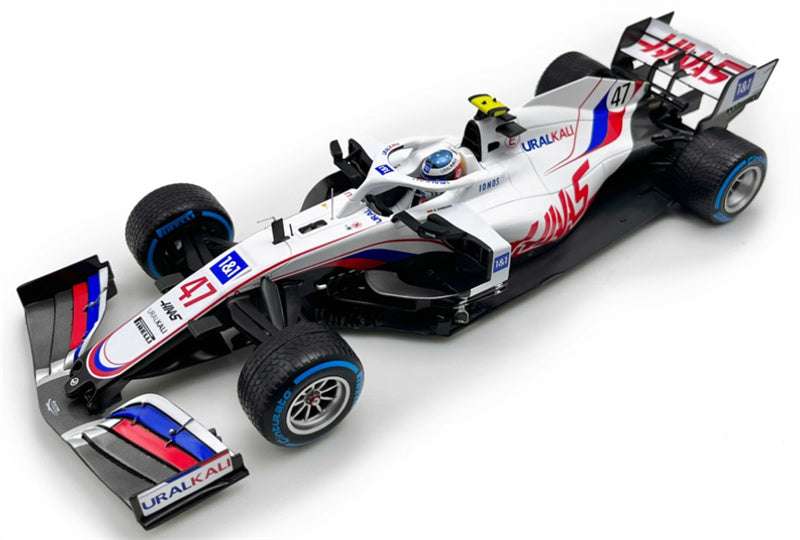 MINICHAMPS Haas VF-21 Schumacher Belgian GP 2021 #47 Limited Edition 504PCS ONLY Uralkali Cinturato Pirelli 1&1 1:18 Car Pre-built Model view1