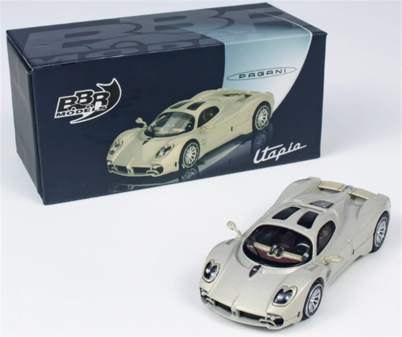 BBR MODELS Pagani Utopia sports car grayish-white 1:64 Car Pre-built Model view8