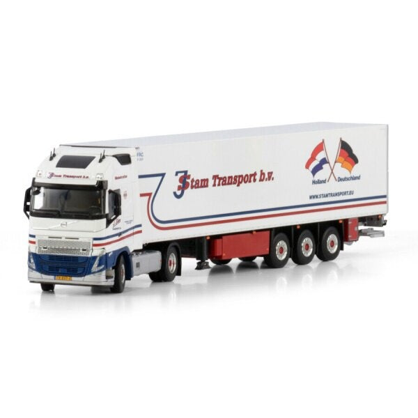 1:50 VOLVO J. STAM FH5 XL 4X2 REEFER TRAILER 3 AXLE WSI   DIECAST Model