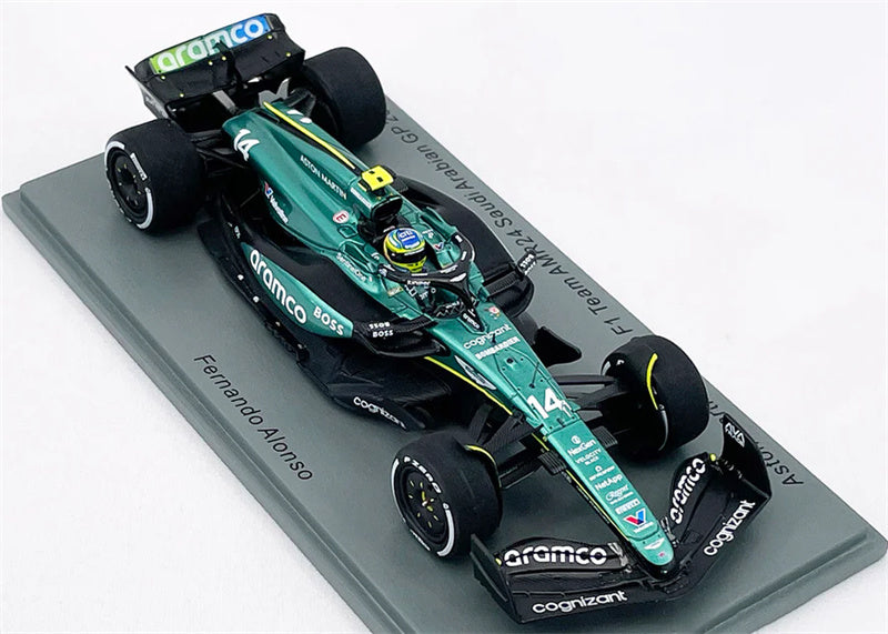 Spark Aston Martin Aramco AMR24 Saudi Arabian GP 2024 ALONSO 1:43 Car Model view5