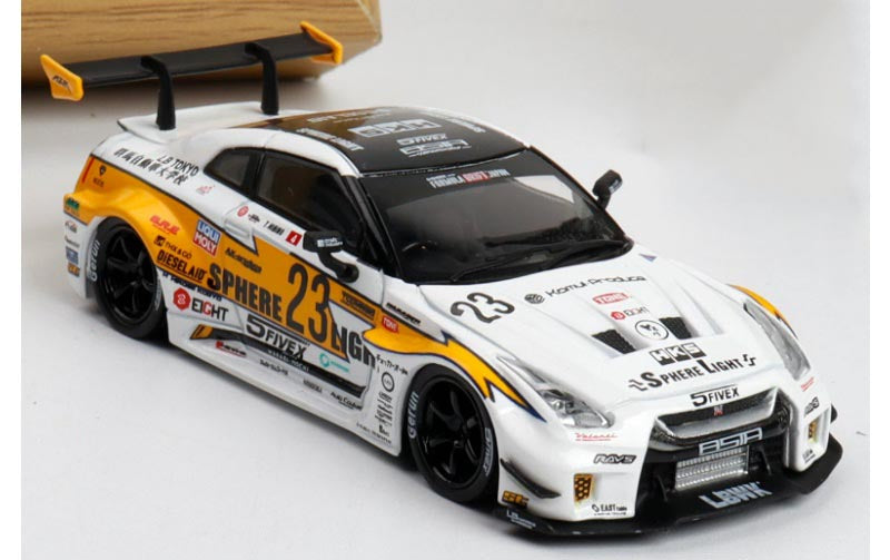 1:64 Nissan 35GT-RR   mymodelcollect Lightning 23 # HKS Limited Edition 999PCS ONLY DIECAST Model