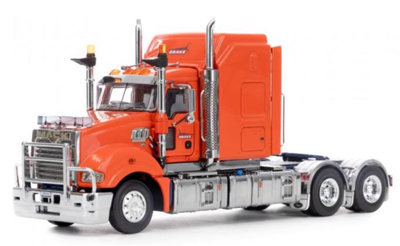 Drake Mack Super liner 6x4 Australian truck orange 1:50 Model